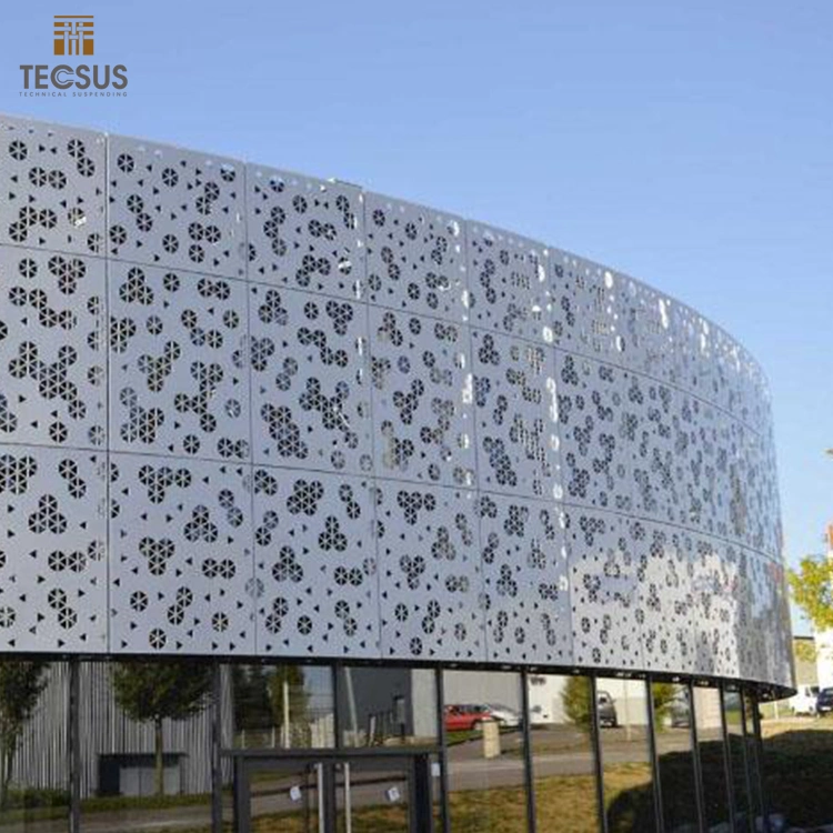 Modern Design Perforated Metal Solid Panel Aluminum Veneer Curtain Wall