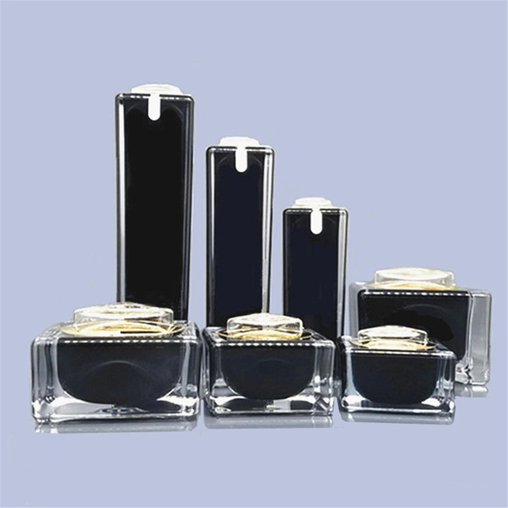 Factory Price Wholesale Upscale Empty Square Acrylic Jar Cosmetic Cream Jar
