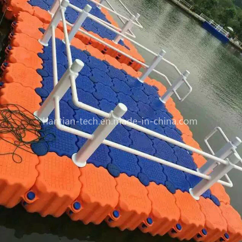 Pescado equipos agrícolas plástico HDPE Pontoon Mayoreo muelle flotante