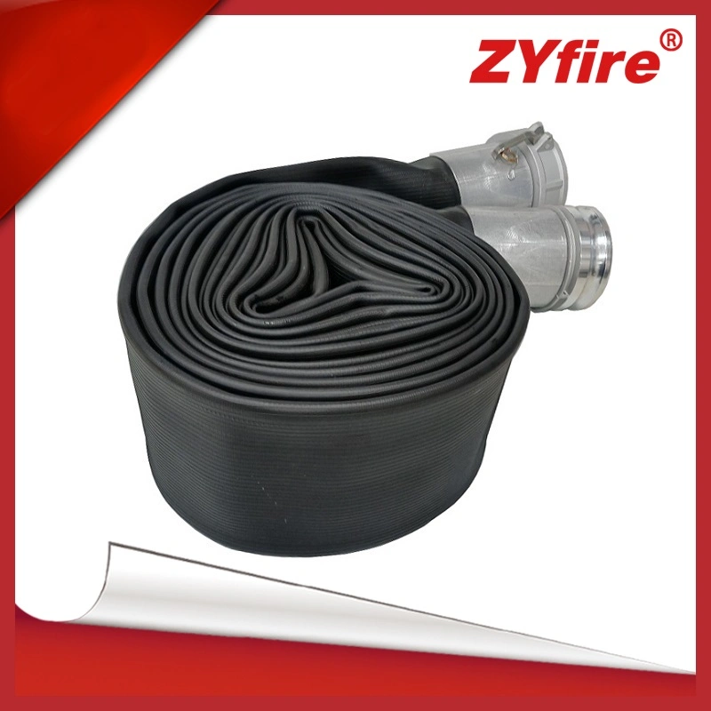 Zyfire 152 mm Nitrile Rubber Layflat Supply Hose for Agriculture Farm Irrigation Industrial Discharge