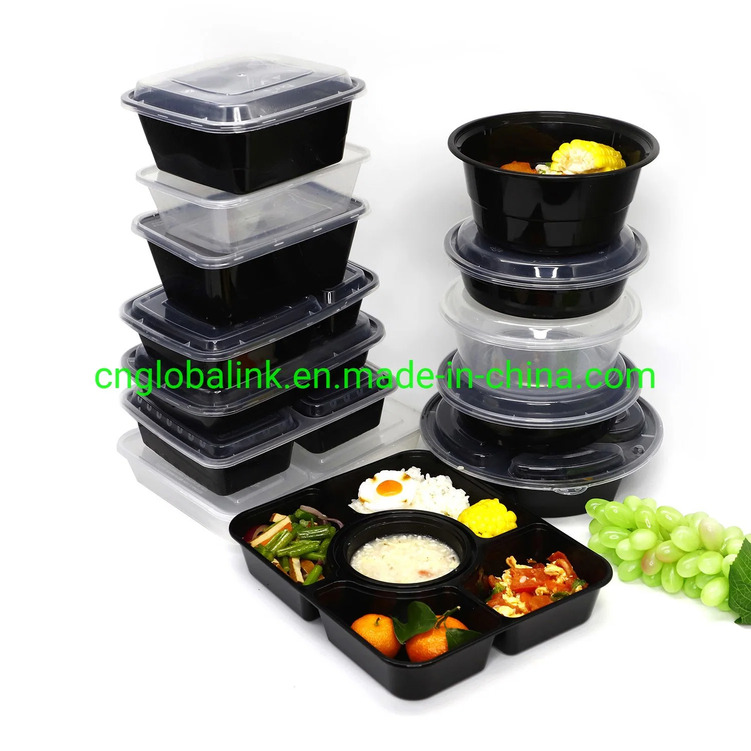 Food Packaging Container Plastic Packaging Container Fast Food Take Away Food Container 1000ml