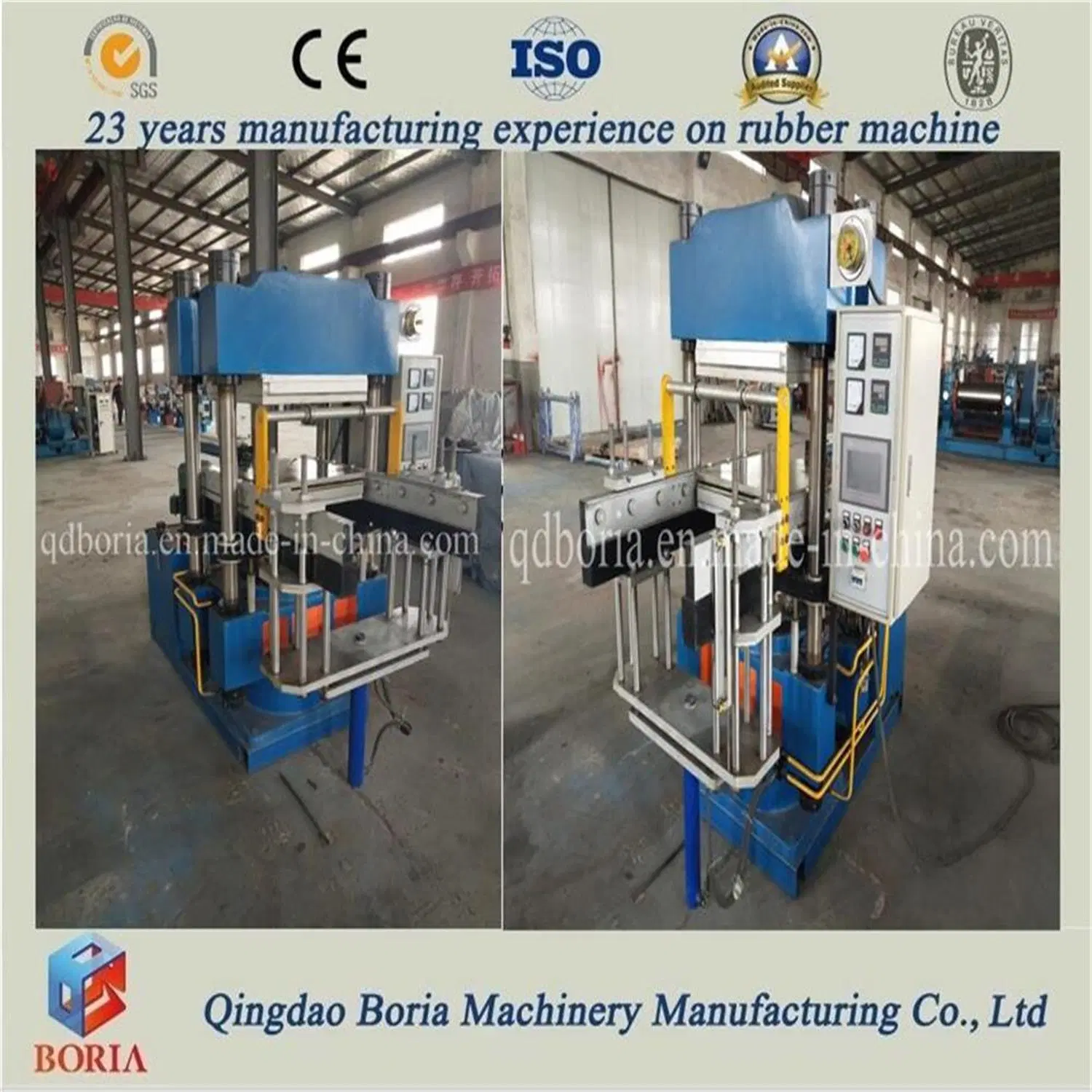 4 Column Type Automatic Duplex Rubber Vulcanizing Press / Hydraulic Vulcanizing Press with ISO 9001