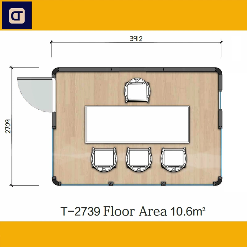 10.6м² Easy-Assemble сегменте панельного домостроения Glamping Flat-Pack сад номер дома