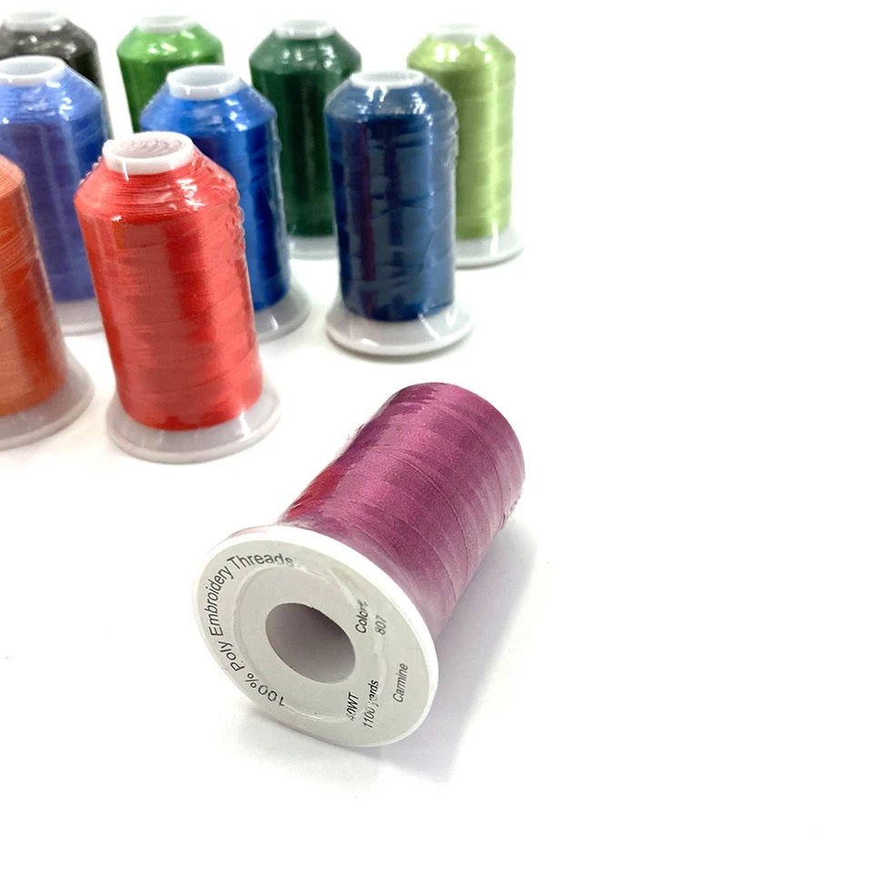 108d/2 Machine Embroidery Thread 100% Polyester Sewing Thread for Home Clothin