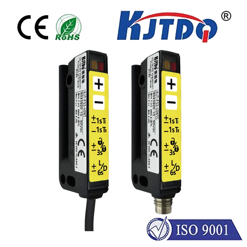 Photoelectric Label Sensor Kjt-Fs3-40ntc for Packaging Automats Transparent Label Detecting