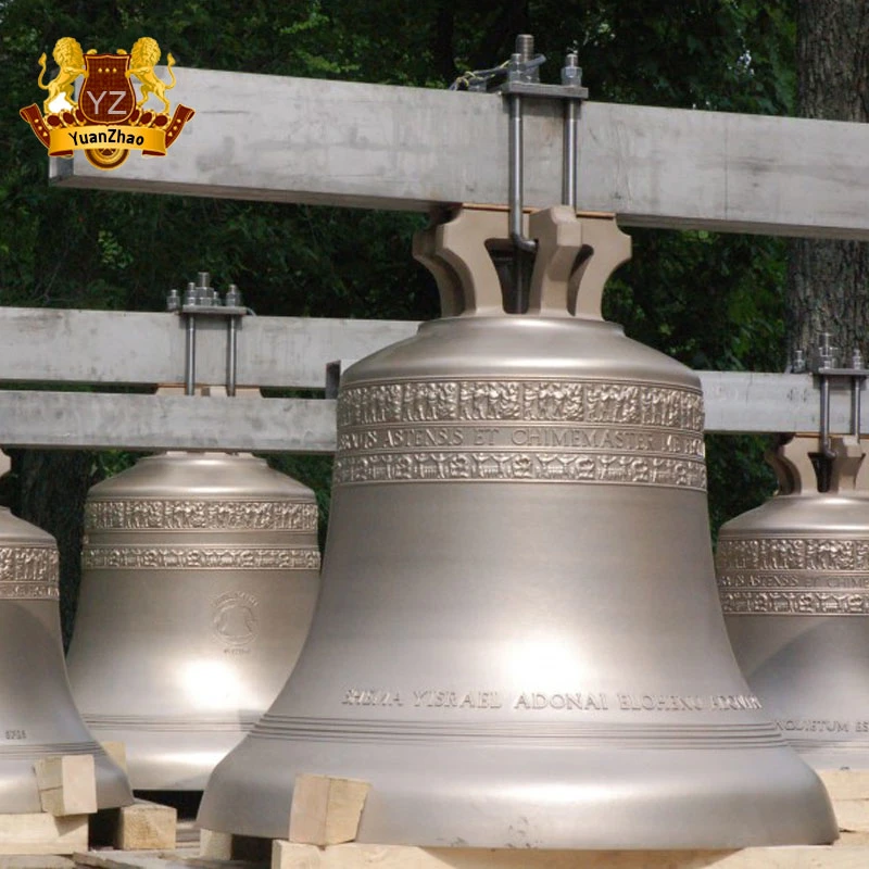 Large Outdoor Temple Hanging Metal Casting Bronze Church Bell Sculpture for Sale