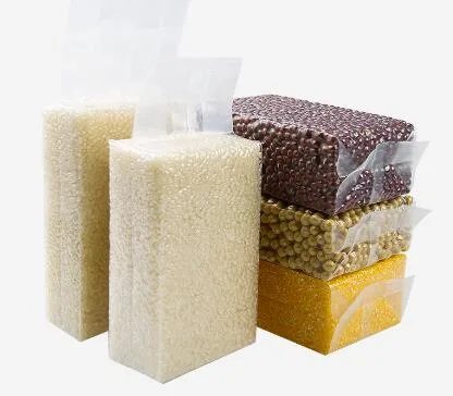 Sac à vide en nylon PE Embossed Rice Packaging Sac à vide Embossed sous vide Sacs en plastique