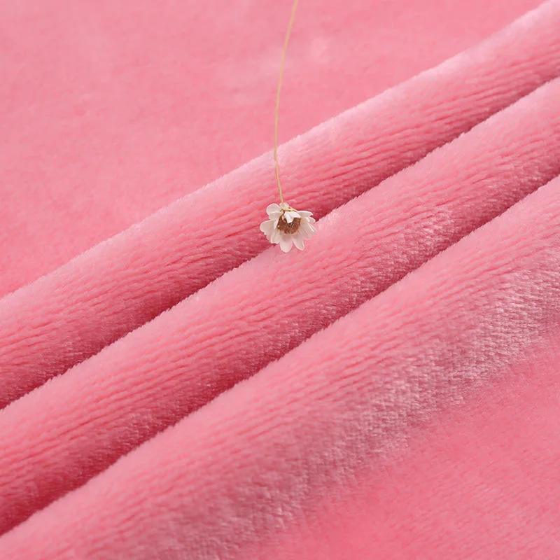 Wholesale/Supplier Super Soft 100%Polyester Pure Color Flannel Fleece Fabric for Blanket Bedding