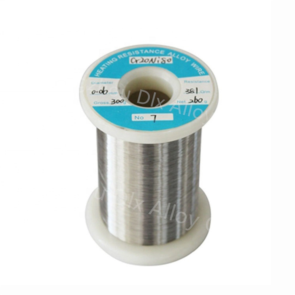 Changzhou 0.3mm Nickel Alloy Cr30ni70 Ni80cr20 Nickel Chrome/Chromium Alloy Wire Resistance Alloy Heating Wire