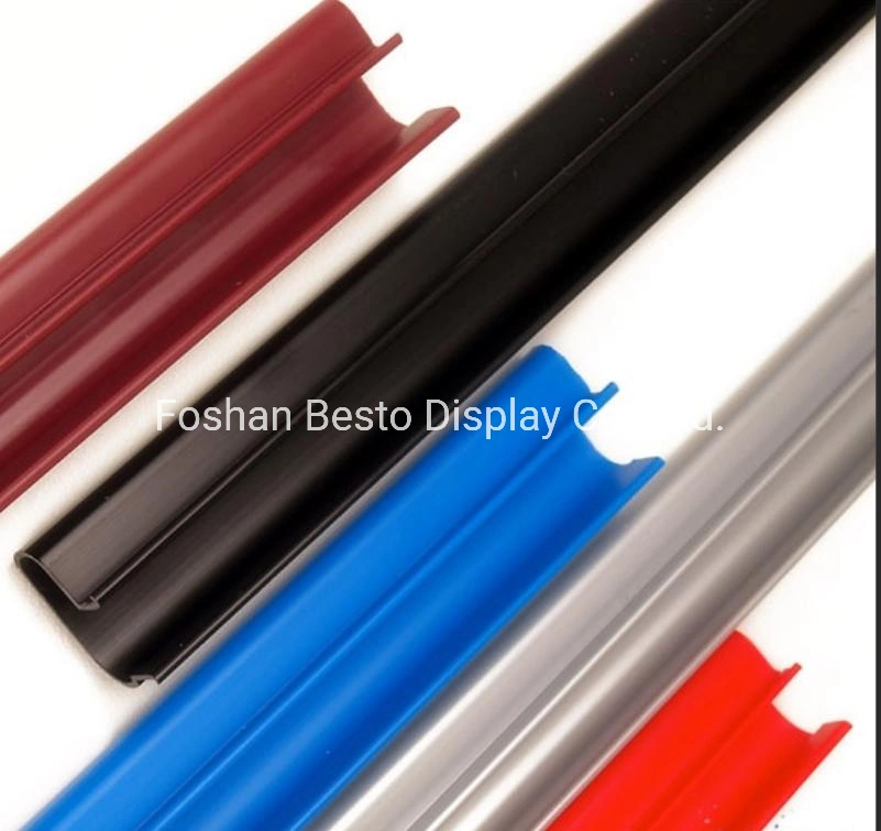 1220mm Length Red PVC Plastic Slatwall Insert Display for 18mm MDF Slatwall