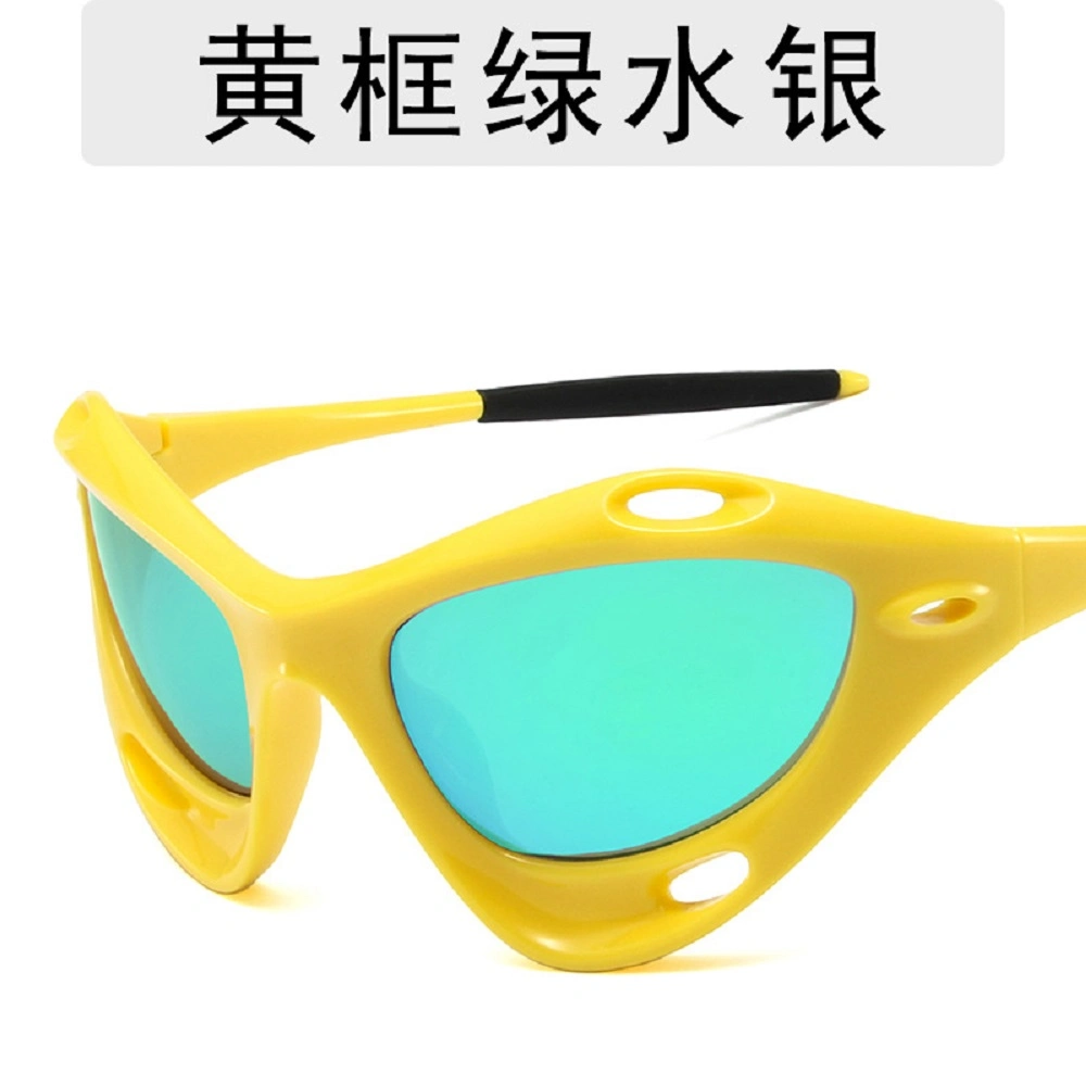 Envuelva alrededor de la alta calidad China Gafas de sol de gran tamaño y moderno Hollow Out Punk Ciclismo Gato Eye gafas