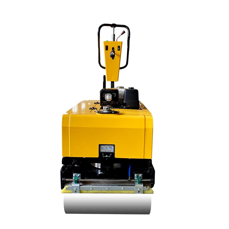 800kg Double Drum Road Roller Hydraulic Walk Behind Road Roller Asphalt with Electric Start