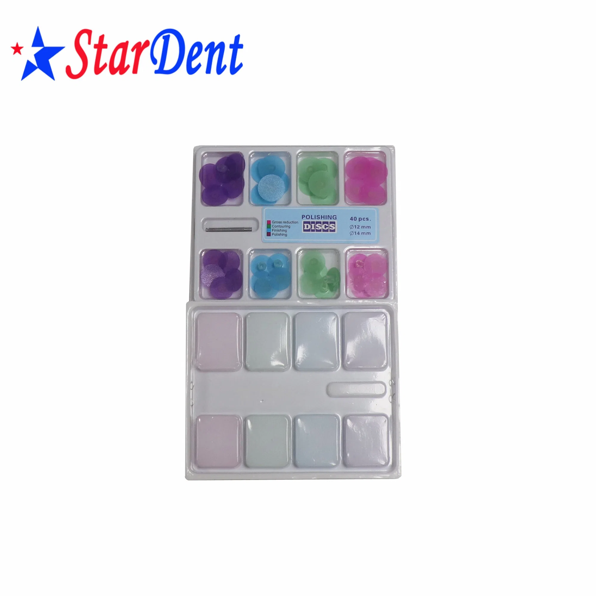 Diamond Polishing Disc Colorful Dental Polishing Material 40 PCS/Box