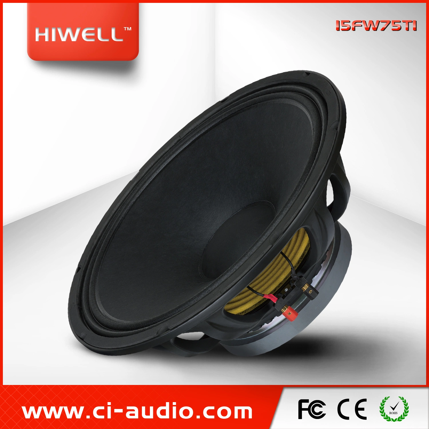 15&prime; &prime; Ferrite Woofer, 3&prime; &prime; Voice Coil Professional Loudspeaker, 800W Peak Power.