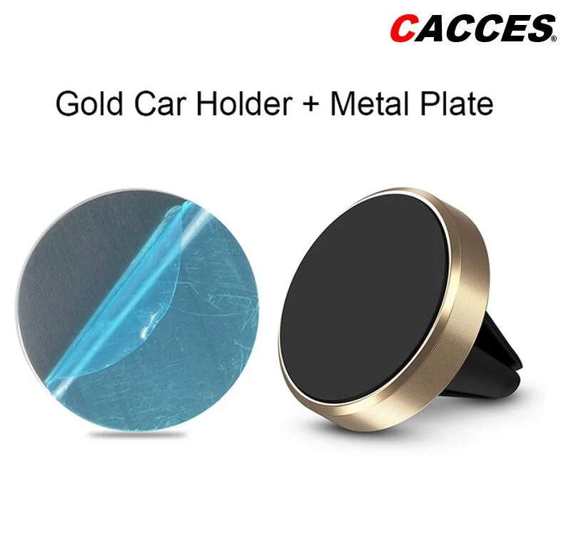 Cacces Magnetic Car Phone Holder Super Magnet Car Phone Mount Black Red Rose Silver Gold Air Vent Car Mount Universal Best Seller Cheap High quality/High cost performance E002pm