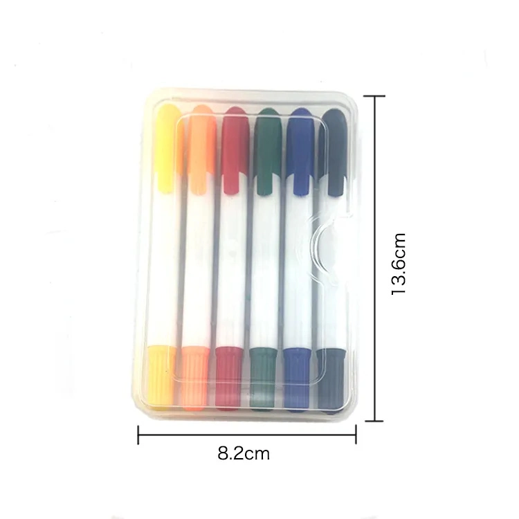 Promotional Custom Crayons in School 6 or 12 Colors Color Crayons for Kids Art Drawing Set with Colorful Crayons