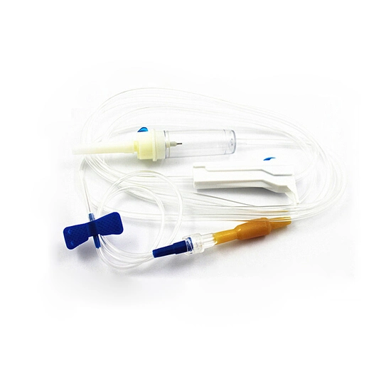 Disposable IV Giving Infusion Set with Fluid Filter