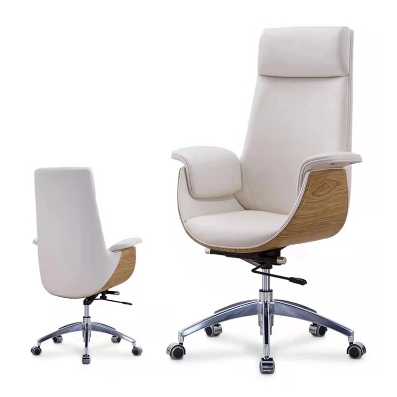 Best PU Faux Real Genuine High Back Ergonomic Leather Boss Executive Swivel Office Chair