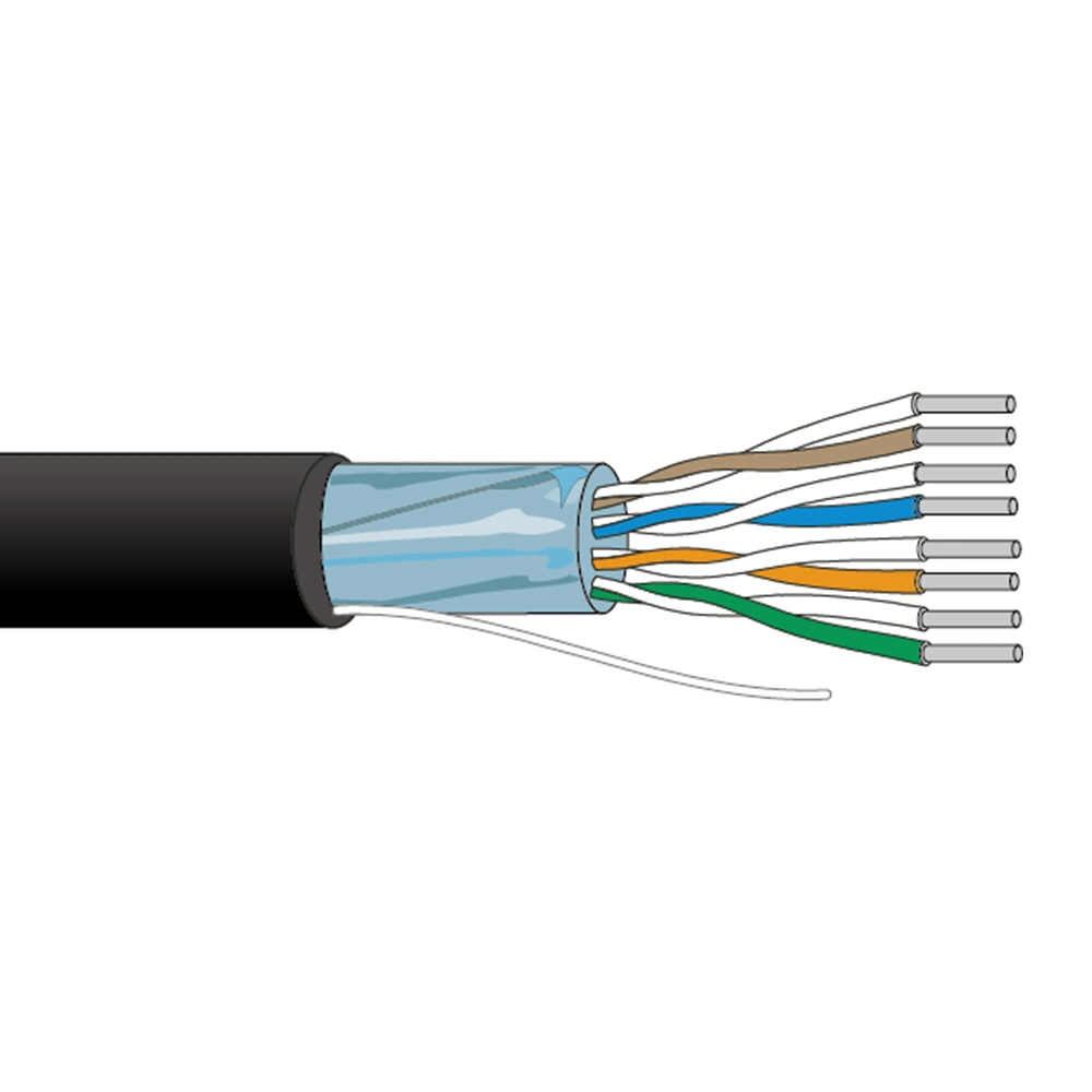 1 Pair 24AWG Shield RS 232 Low Data Rate Transmission Audio Cable Multi Core Signal PVC/LSZH Communication Control Copper Bulk Wire Cable Belden