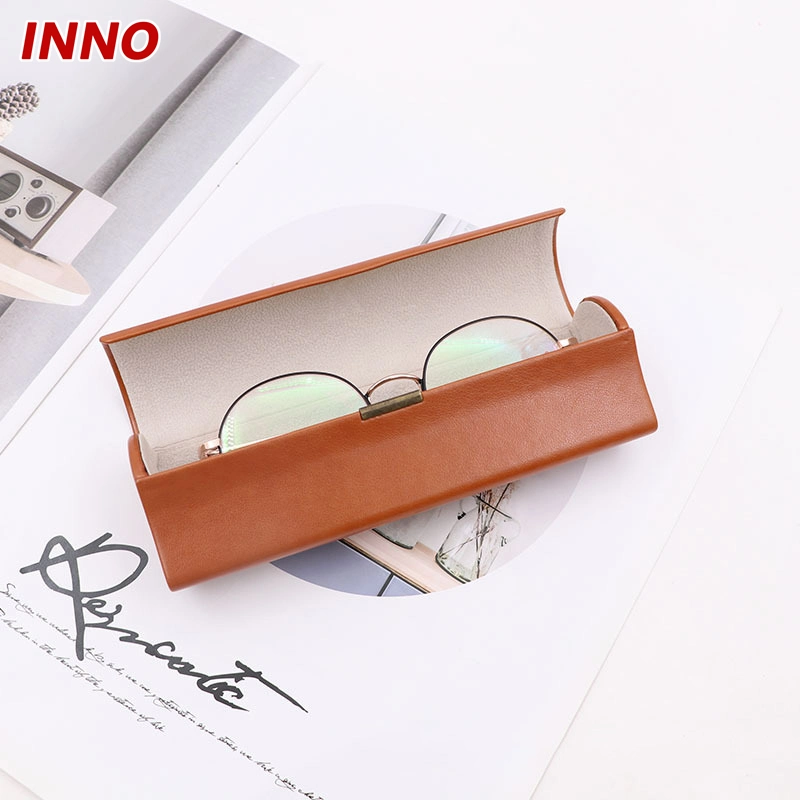 Inno-0176 Glasses Box PU Leather Hard Case for Reading Optical Frame, Custom Logo, Eco-Friendly
