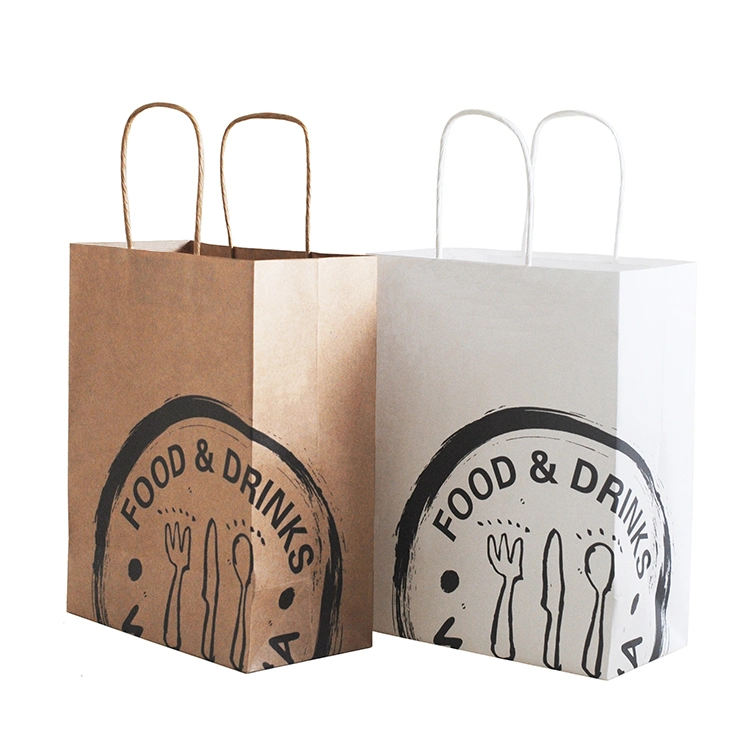 Wholesale/Supplier Eco-Friendly Gift Party Paper Shopping Kraft Paper Bag with Logo Print