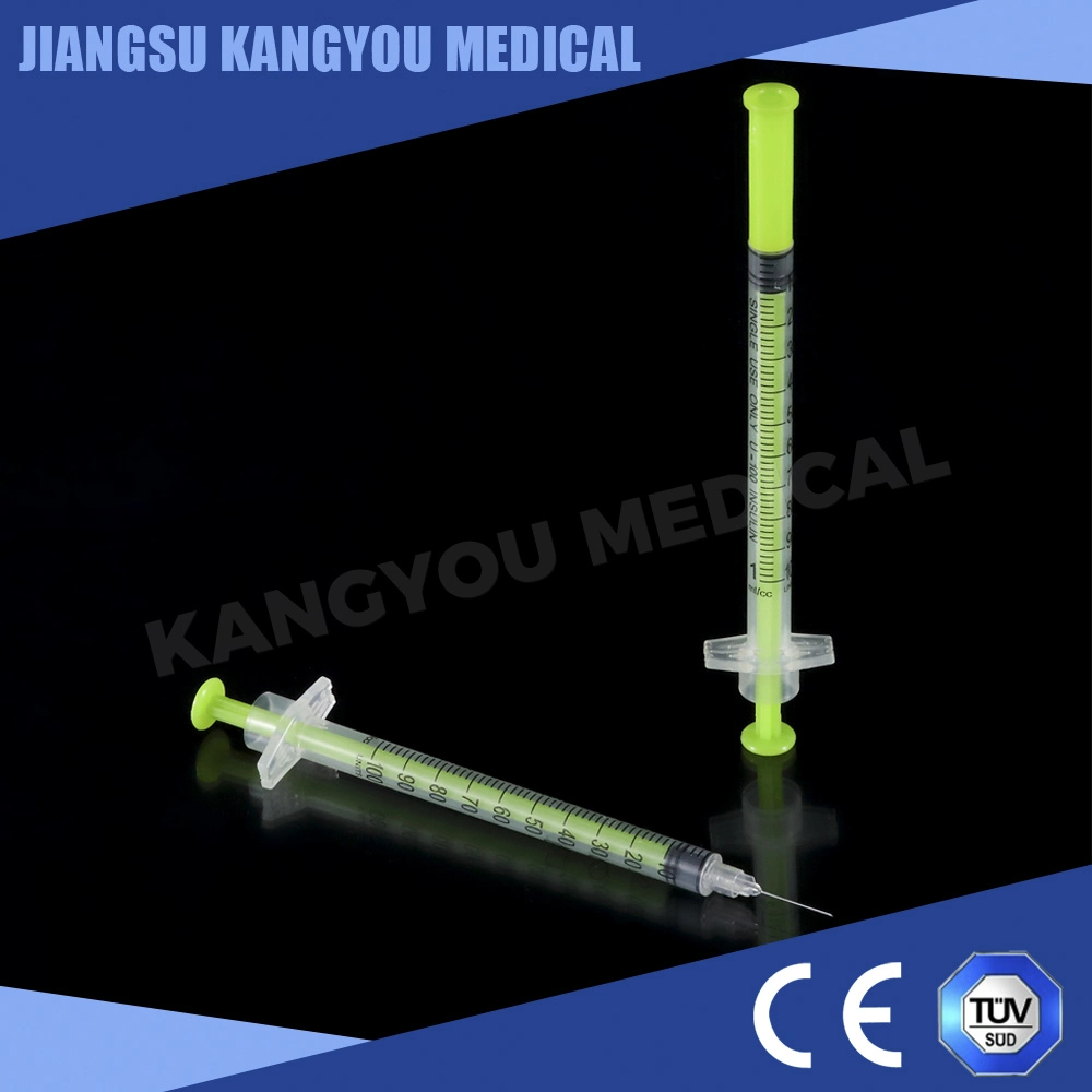 Superior Quality Plastic 3 Part Disposable Insulin Syringe Needle