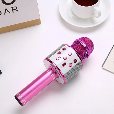 Professional Wireless Microphone Speaker Handheld Microphone Karaoke Mic Music Player Singing Recorder KTV Microphone