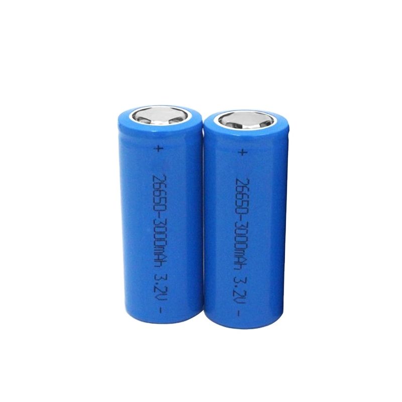 Rechargeable 26650 3.2V 3000mAh/3200mAh LiFePO4 Batteries for Power Supply