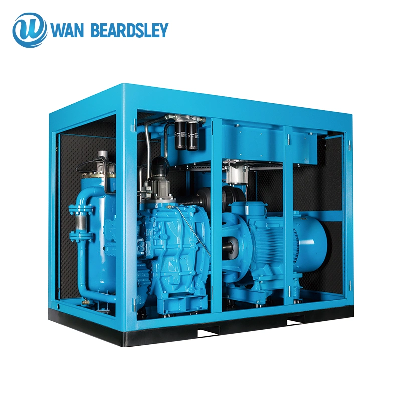 30kw Quiet Sound Energy-Saving Two-Stage Compression Pm VSD Screw Air Compressor