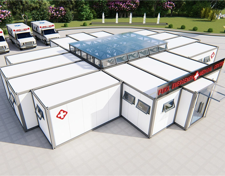Clinique mobile de conteneurs d'hôpital à bas coût portable de soins de santé