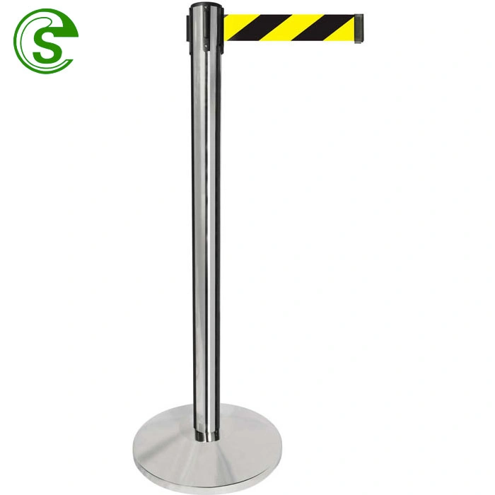 H 1m Control Crowd Supermarket Isolation Guard Line Queue Stands Belt Barrier