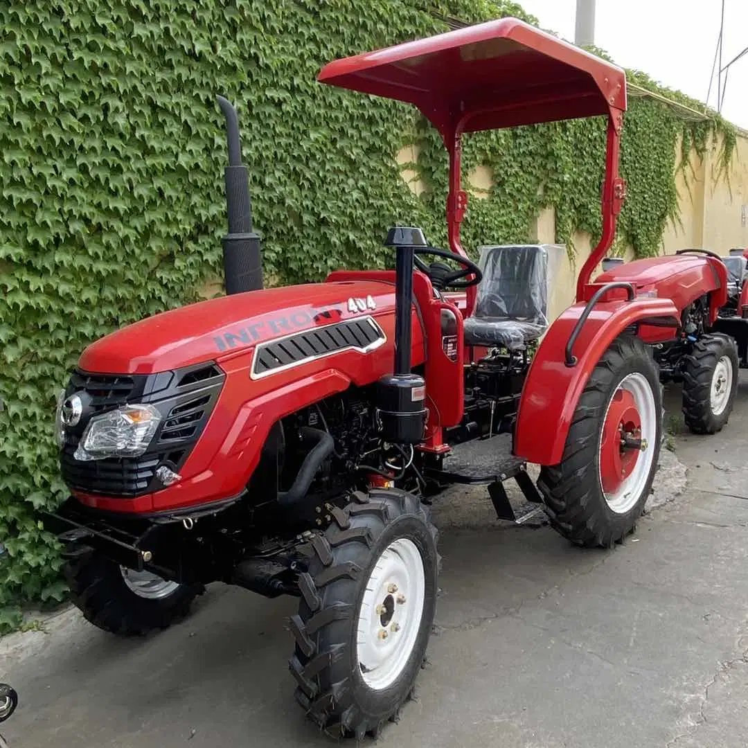 Factory Supply 55HP 4WD Agricultural Machinery Mini Diesel Farm Tractors with Power Tiller