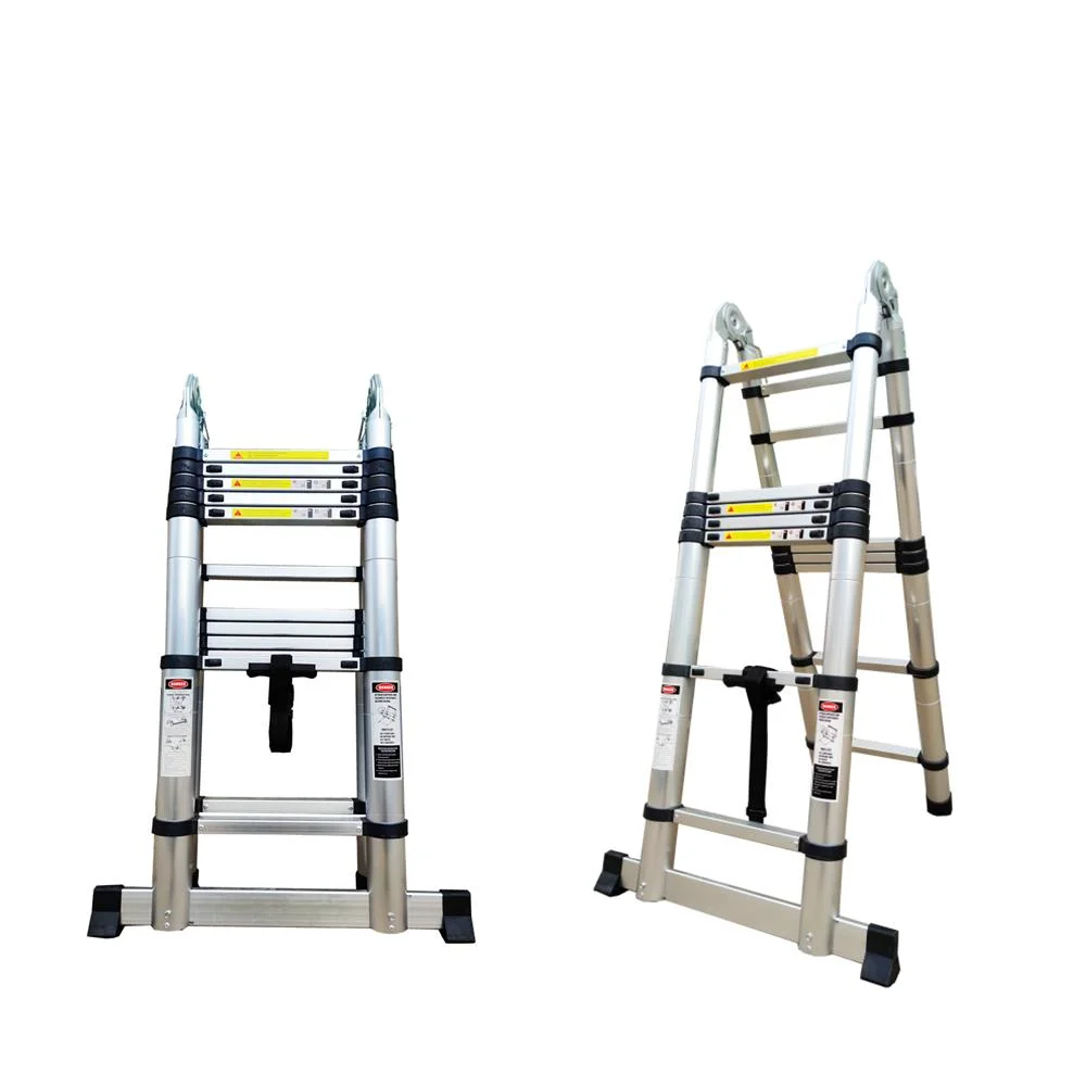 2X5--2X9 Steps Ladder Dual telescopic Ladder With Hinge Convenient to storage and easy to operate