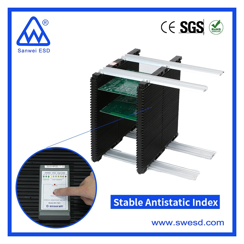 Antistatic PCB Circulation Rack for Industrial Cleanroom