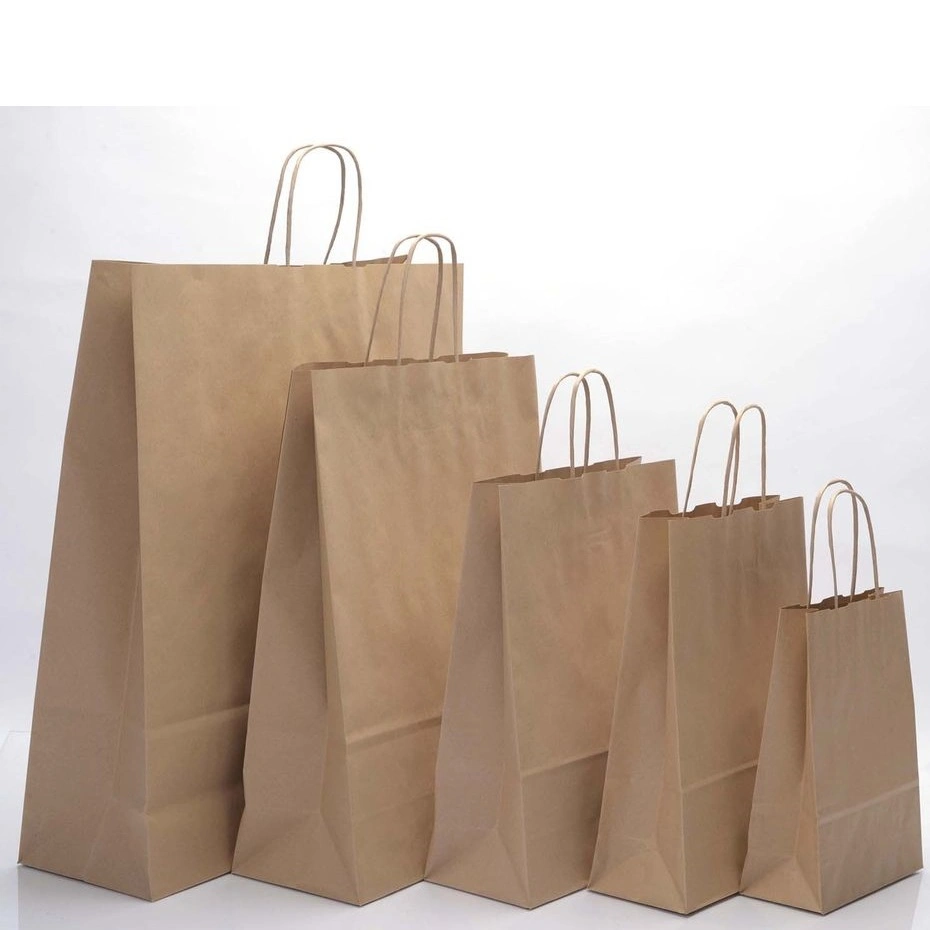 Safety Health and Environmental Protection Logo Printed Kraft Food Packing Paper Greaseproof Bag