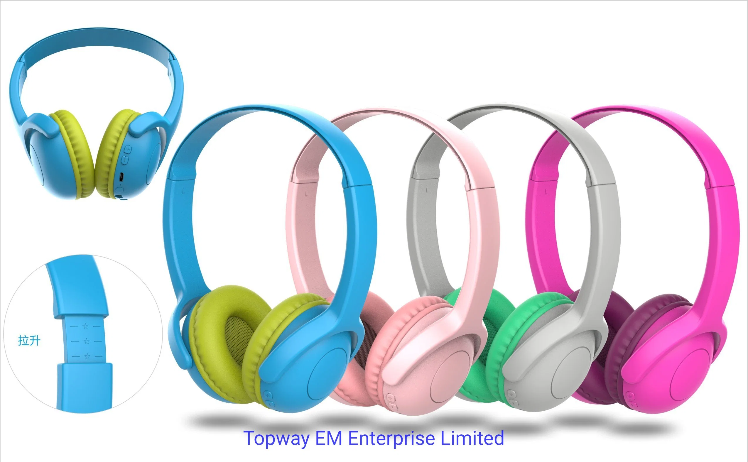 Bluetooth 5.0 Kids Headphones with 85dB Volume Limited on Ear Headphones