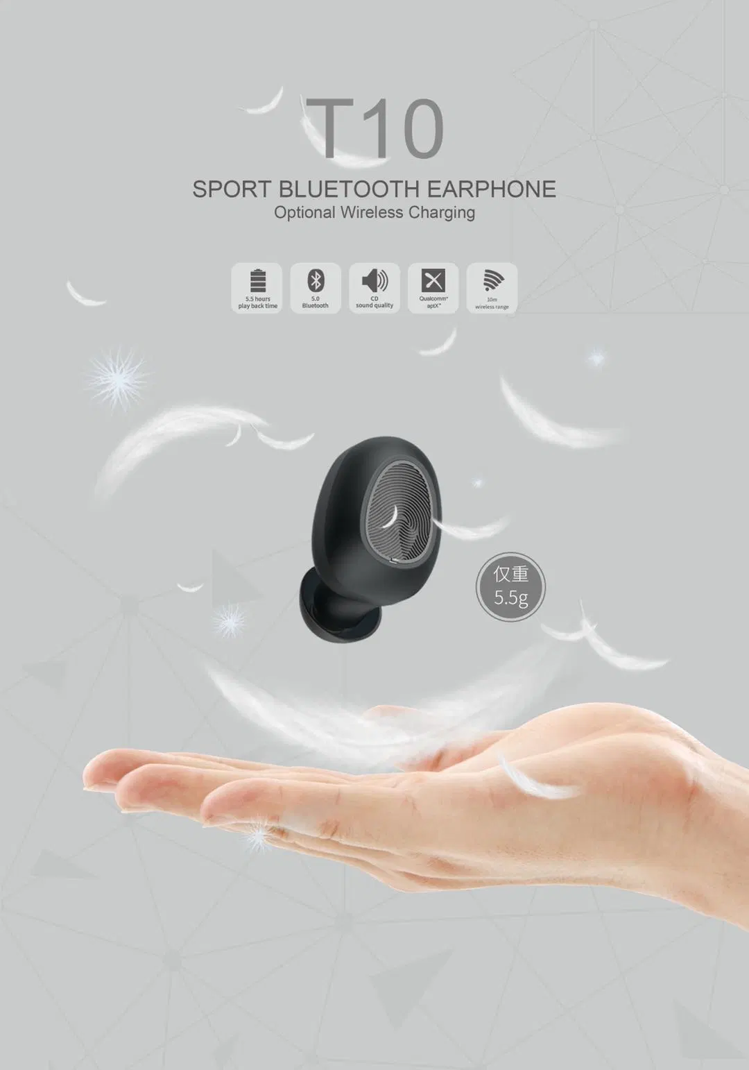 OEM/ODM Soporte Personalización TWS auriculares Bluetooth True Wireless