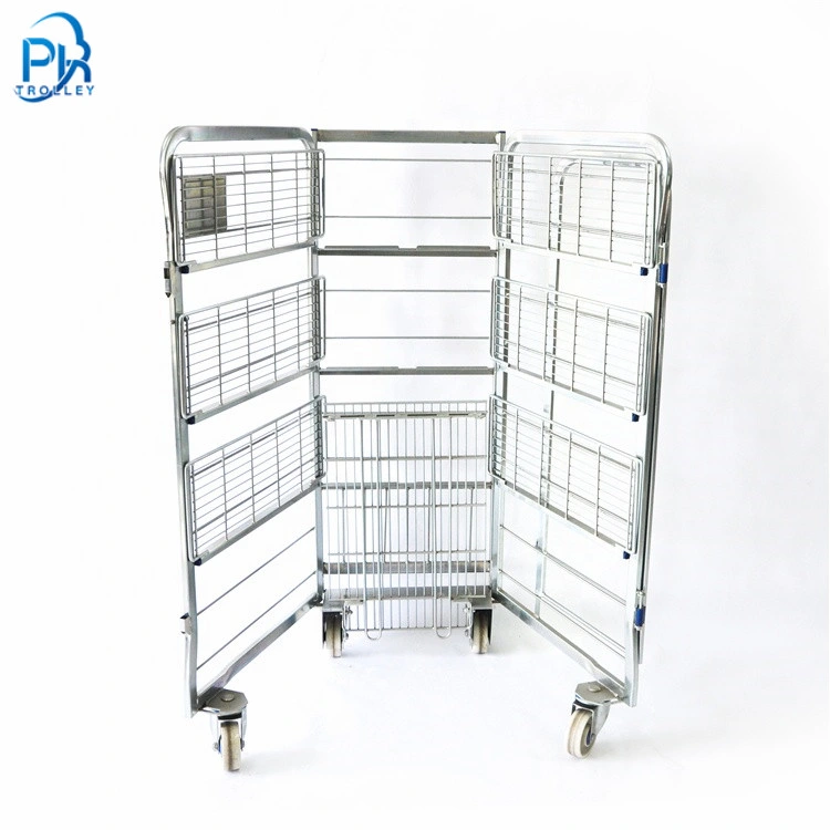 Warehouse Storage Wire Cage Logistics Trolley