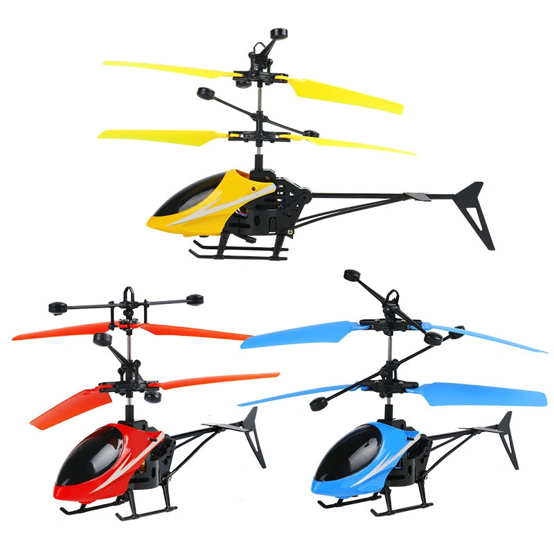 Amazon Hot Sell Mini Induction Toy Planes Helicopter Flying Toys Kids Infrared Sensor Aircraft Toys Children Mini Vehicle Set Toy Mini Helicopter