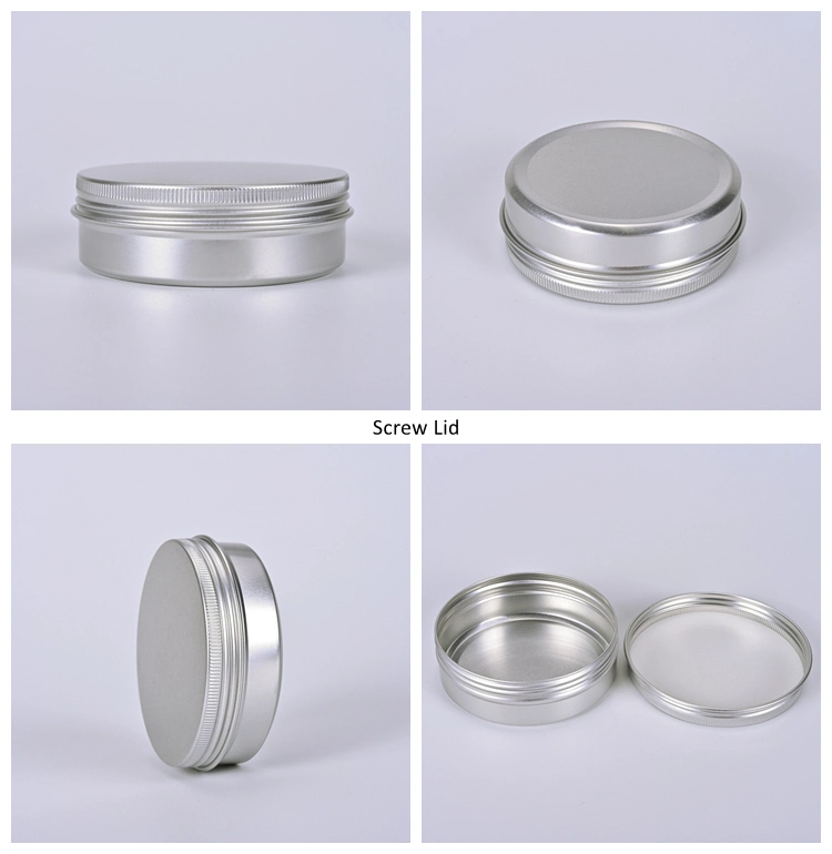 Empty Small Round Metal Tin Can Lip Balm Candle Cream Packaging Aluminium Cosmetic Jar