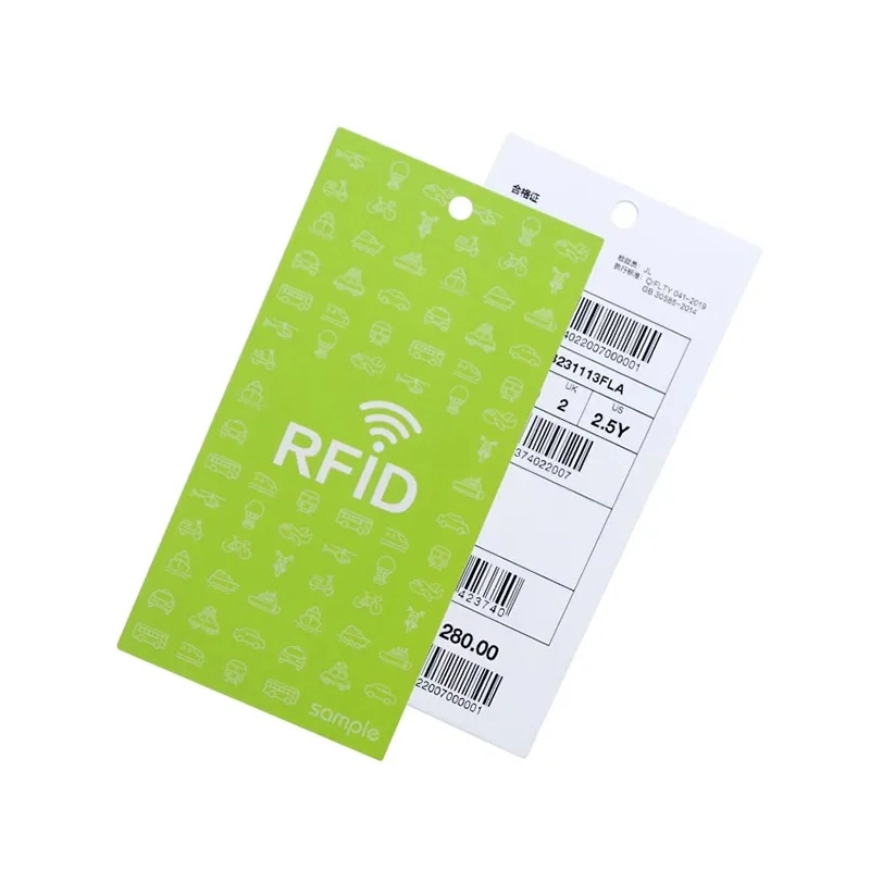 Gestion des vêtements impression personnalisée étiquette RFID UHF porte-vêtements RFID Étiquette