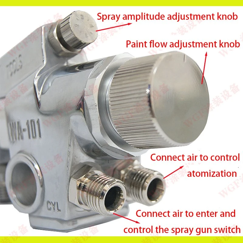 WA-101 pistolet de pulvérisation automatique colle peinture encre canalisation réciproque