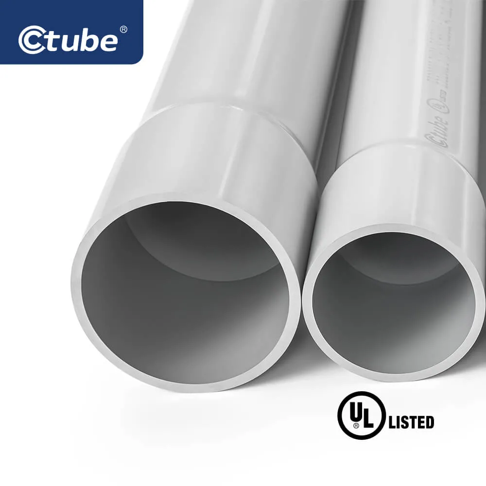 UL651 Listed Sch40 1 2 3 4 Inch PVC Rigid Electrical Conduit