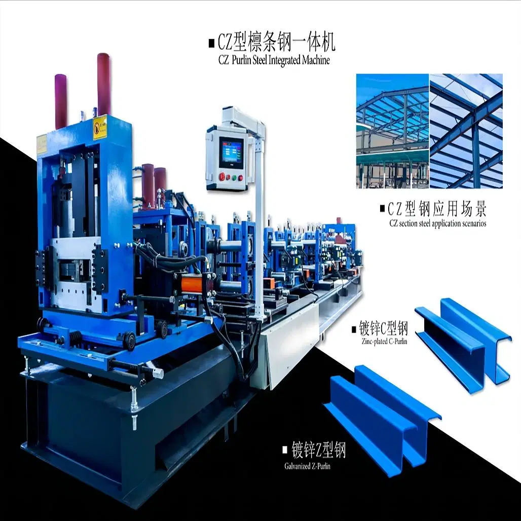 Hebei Xinnuo Pfette Roll Forming Edelstahl Pfette CZ Rahmen Forming Roll Forming Machinery