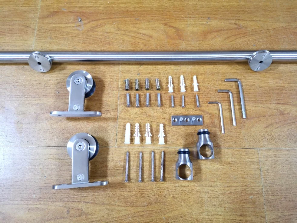 Stainless Steel Sliding System Barn Door Hardware for Wood Door