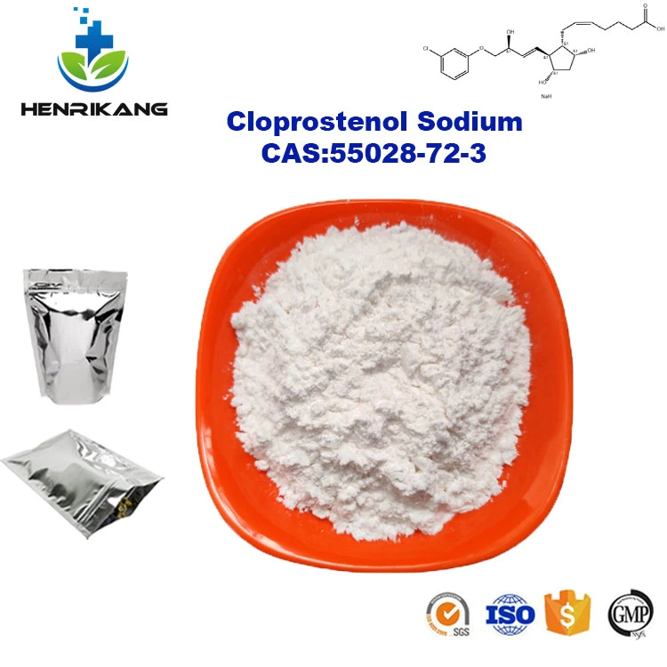 Veterinary Medicine Cloprostenol Sodium Powder CAS 55028-72-3 Cloprostenol Sodium Used for Prostaglandin