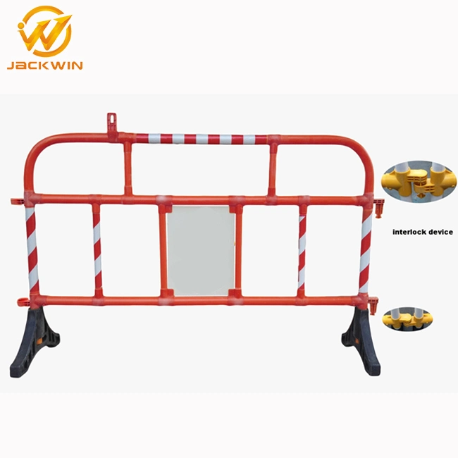 2000mm Temporary Road Safety Interlock Plastic Pedestrian Barriers