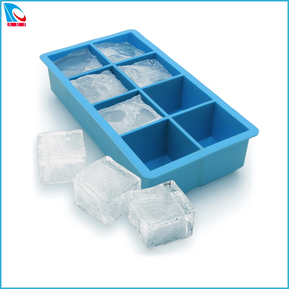 Best Storge Tool Silicone Ice Maker Food Tray Freezer 8 Tubes