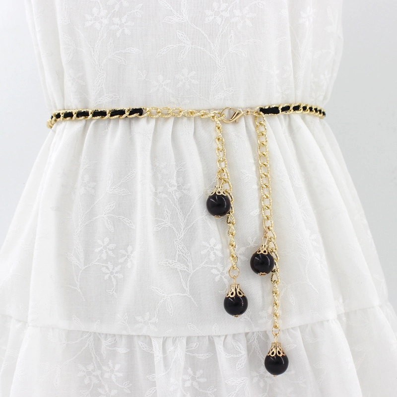 Thick Chain Hanging Gold Coin Fashion Skirt Waist Chain Female Decorative Dress Classic Belt Sweater Belt Bc22026