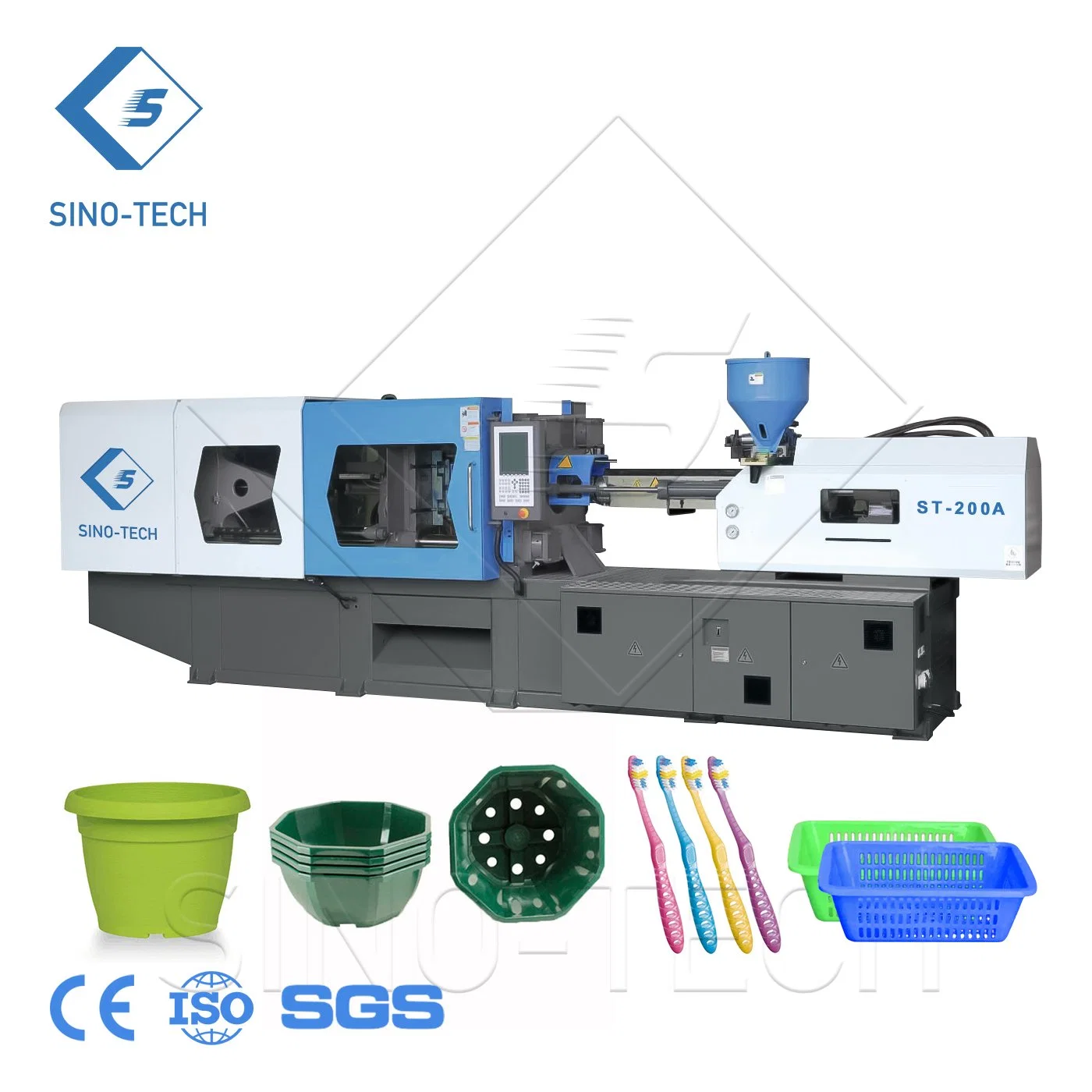 Sinotech Machine St-1600 Ton Body Vacuum vacuum Butt Lift Breast Cupping Cup Making Injection Molding Machine